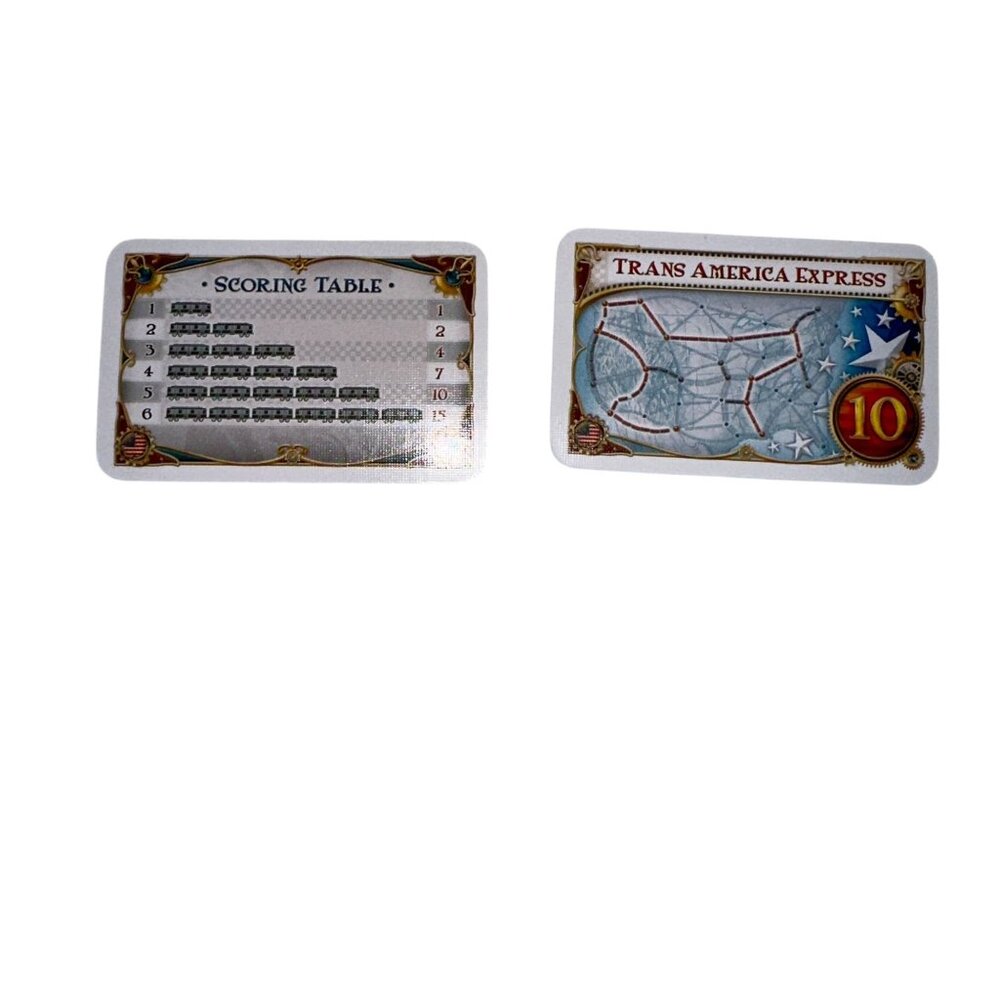 Days of Wonder Ticket to Ride Summary Card Longest Continuious Path Bonus Card